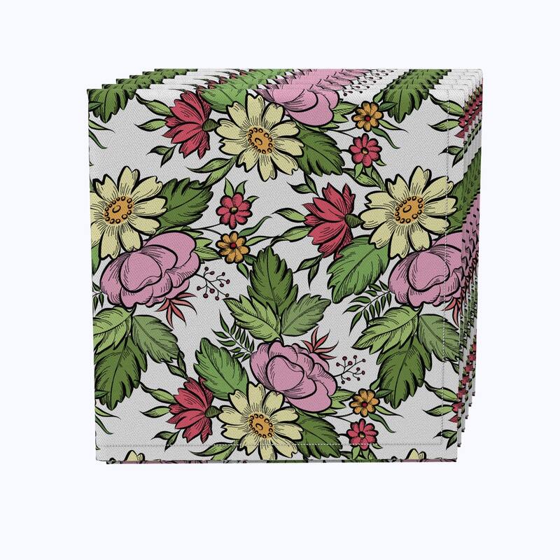 Fabric Textile Products, Inc. Napkin Set of 4, 100 Cotton, 20x20